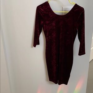 Red Velvet Dress